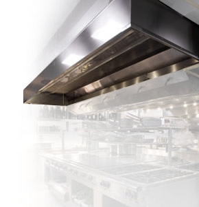 Cappe aspiranti per cucine professionali