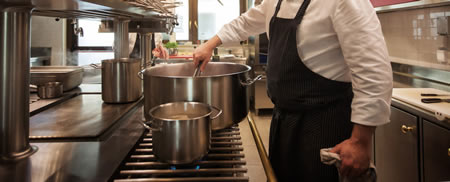 Cucina di un ristorante