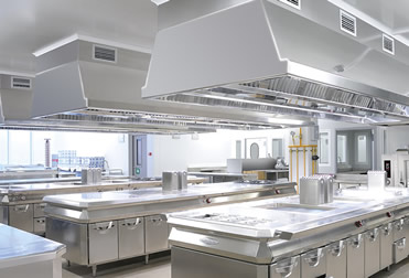 Impianto di aspirazione ristoranti